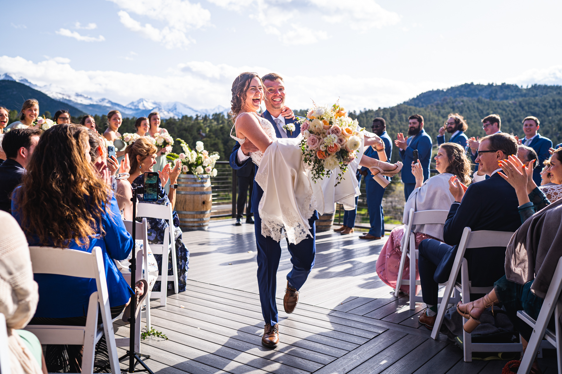 Wedding Couple in Estes Park, Colorado