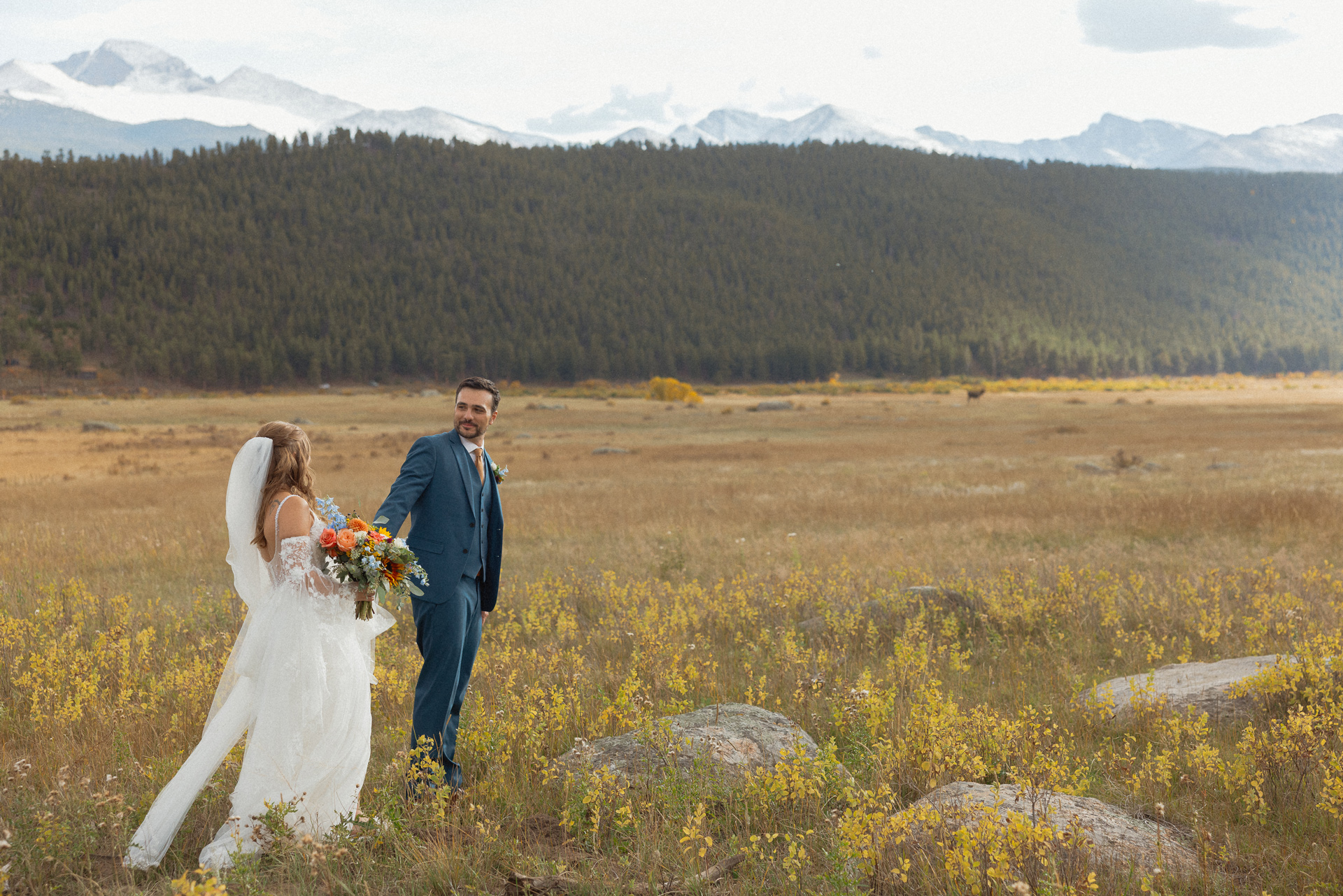 Couple in Rocky Mountain National Park